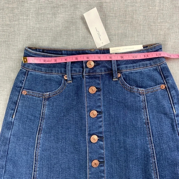 American Eagle Denim Button A-Line Skirt NWT - Picture 9 of 9
